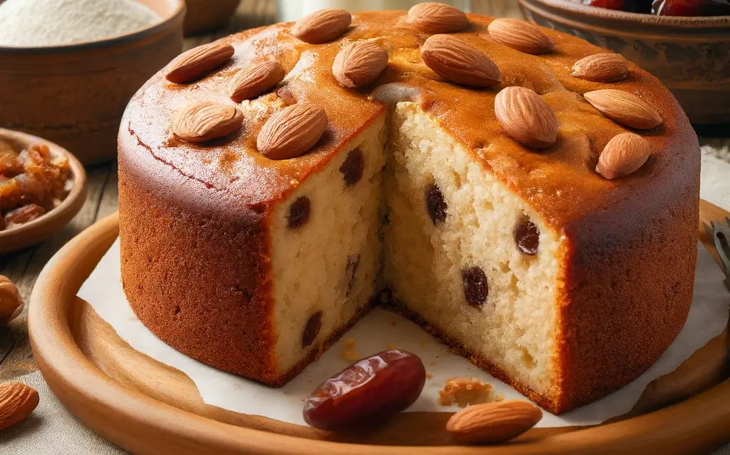 Şeker İçermeyen Glutensiz Kek Tarifi (Badem Unu, Badem Sütü ve Hurma)